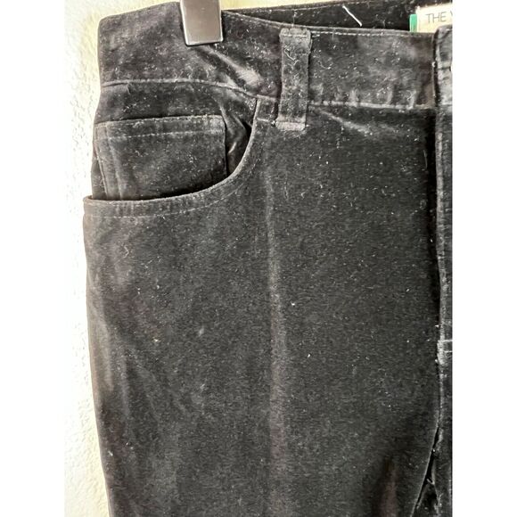 Ralph Lauren Petite Black Velvet Pants Size 8 petite VTG Y2K Gorpcore - Picture 5 of 16